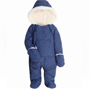 Urban Republic Baby Boys’ Pram Snowsuit Quilted Fleece Lined Bodysuit